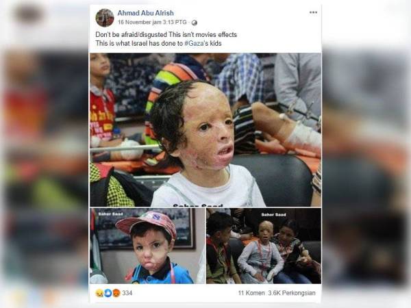 Perkongsian Ahmad Abu Alrish di laman Facebooknya kini tular di media sosial.
