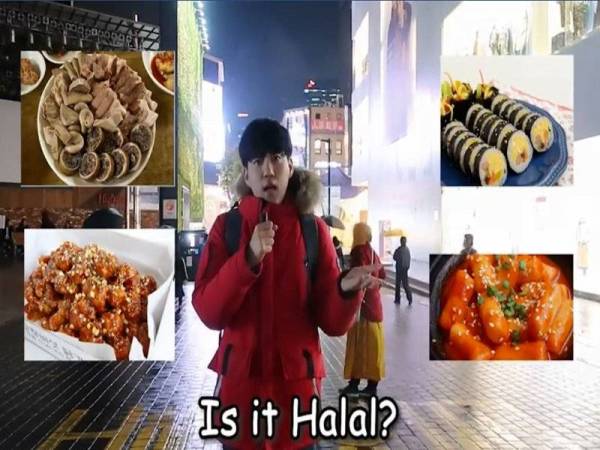 Daud Kim telah membuat satu rakaman video di Myeongdong Street untuk melihat status halal makanan di lokasi tersebut.