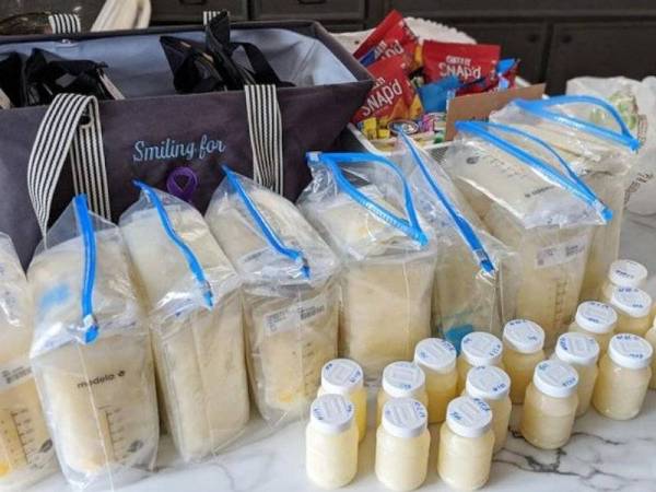 Siera mendermakan lebih 500 auns atau 14.2 kilogram susu ibu di Bank Susu Ibu di Great Lakes Barat.