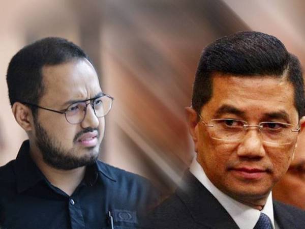 Gambar kiri: Farhash Wafa Salvador Rizal Mubarak, gambar kanan: Mohamed Azmin Ali