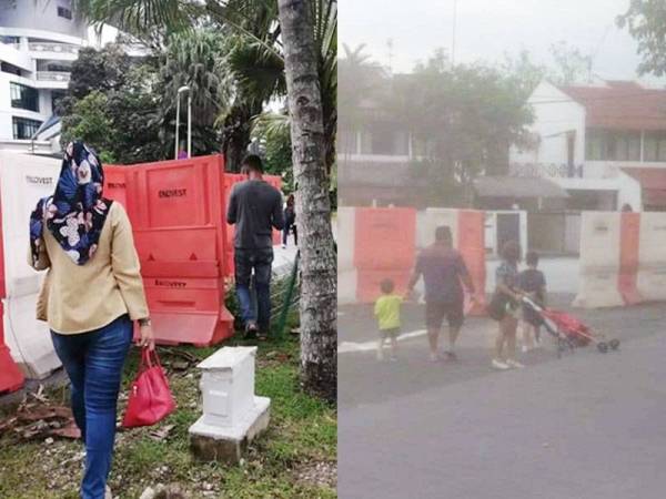 Gambar yang memaparkan orang awam menceroboh kawasan larangan di Tasik Titiwangsa.