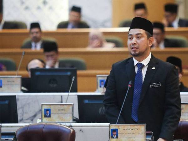 Sahruddin pada sidang DUN Johor hari ini.