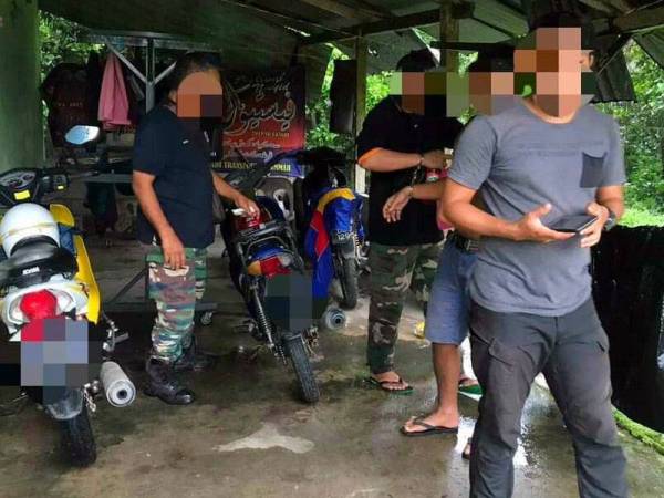 Antara yang ditahan dalam operasi di sekitar kawasan Limbongan dan Selising. - Foto AADK