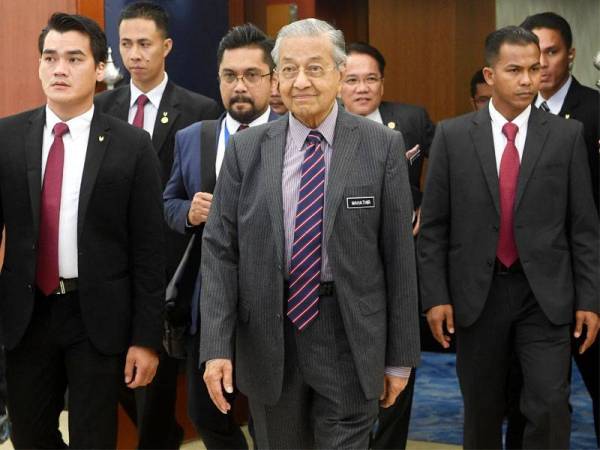 Perdana Menteri Tun Dr Mahathir Mohamad -Foto Bernama