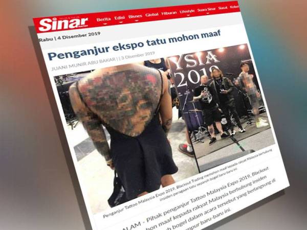 Kementerian Pelancongan Seni dan Budaya Malaysia (MOTAC) didesak mengambil tindakan sewajarnya bagi mengelakkan insiden sama berulang meskipun penganjur ekspo tatu terbabit sudah memohon maaf semalam.