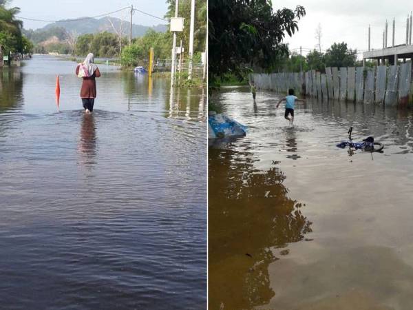 Keadaan banjir di Kuala Nerus. - Foto: Pembaca Sinar Harian