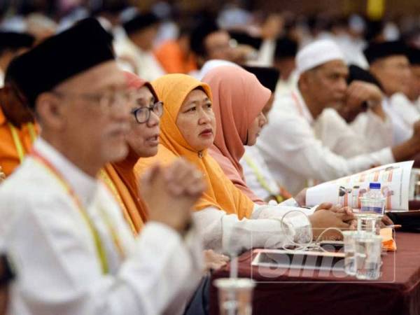 Antara yang hadir pada Konvensyen Nasional 2019 Parti Amanah yang diadakan di IDCC, Shah Alam. - FOTO ROSLI TALIB