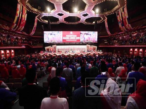 Perhimpunan Agung UMNO (PAU) 2019 yang berlangsung di Pusat Dagangan Dunia Putra (PWTC) di sini hari ini. - FOTO SHARIFUDIN ABDUL RAHIM