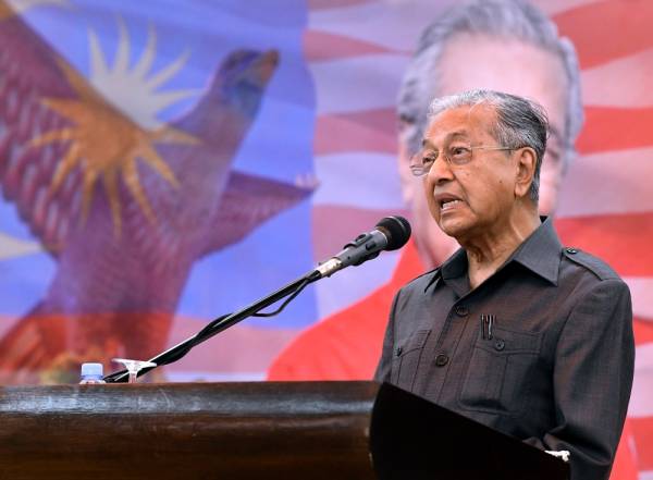 Perdana Menteri Tun Dr Mahathir Mohamad -Foto Bernama