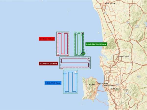 Operasi SAR hari ini diperluas meliputi empat bahagian.
