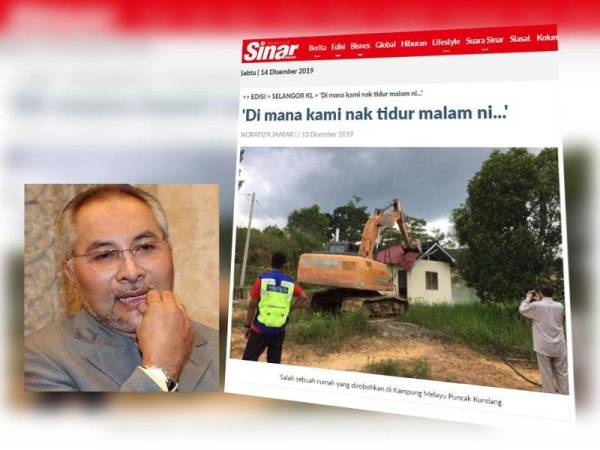 Khir Toyo memohon maaf tidak sempat menyelesaikan isu pemilikan tanah Kampung Melayu Puncak Kundang ketika mentadbir Selangor sebelum ini. (Dr Mohamad Khir Toyo)