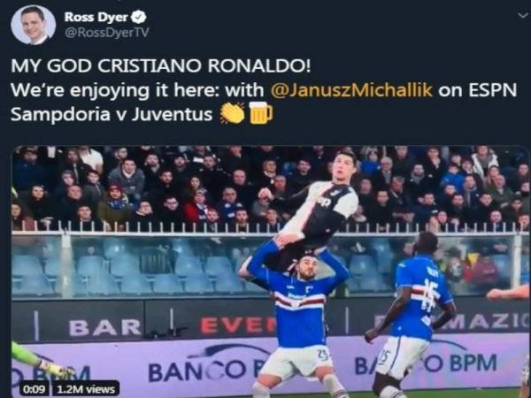 Aksi Ronaldo dalam aksi pagi tadi curi perhatian netizen.