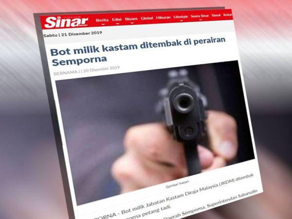 Laporan Sinar Harian semalam.