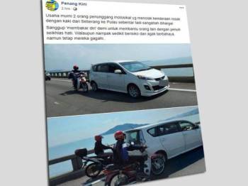 Seorang lelaki ditahan rempuh sekatan jalan raya