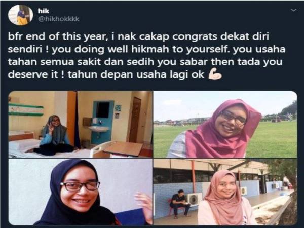 Paparan Twitter Hikmah Razlan tular di laman sosial. 