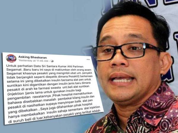 Kenyataan yang dimuat naik oleh pengguna laman Facebook berkenaan