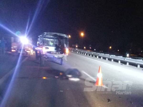 Mangsa maut di tempat kejadian akibat cedera parah di bahagian kepala.