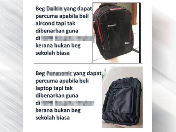 Pelajar Sekolah Dilarang Guna Beg Komputer Riba