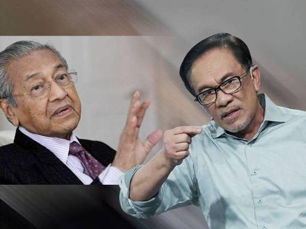 Dr Mahathir Mohamad dan Anwar Ibrahim