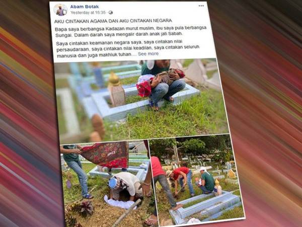 Paparan Facebook Abam Botak menarik perhatian netizen dan tular di laman sosial.