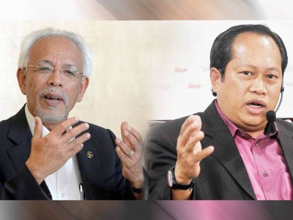 Gambar kiri: Shahrir Abd Samad, gambar kanan: Ahmad Maslan