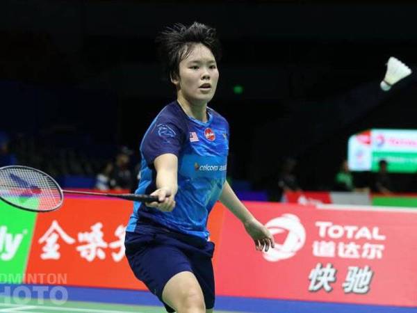 Jin Wei menang 21-16, 21-11 ke atas pemain England, Chloe Birch dalam 30 minit. -Foto BAM