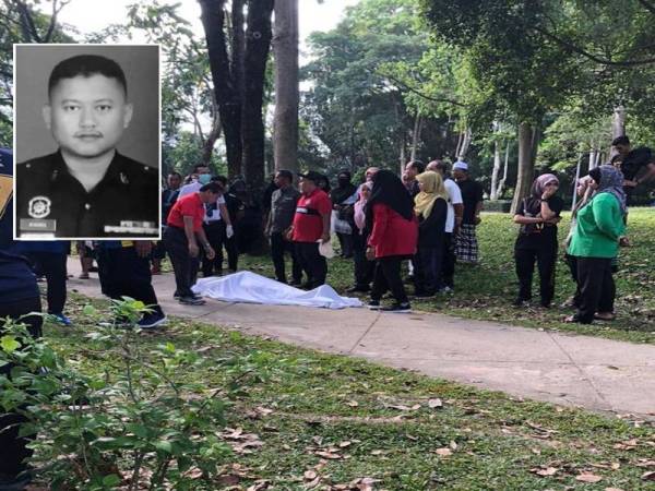 Allahyarham disahkan meninggal dunia selepas rebah ketika berjoging di Taman Perbandaran Tengku Anis hari ini. (Foto pembaca)