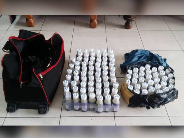 Gagal seludup 100 botol ubat batuk