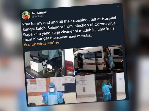 Perkongsian Faris Mahadi tular di laman sosial.