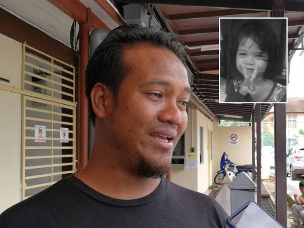 Mohd Taquddin tak dapat menahan sebak ketika ditemui di Hospital Kemaman. Gambar kecil: Nur Hafiyaaufa