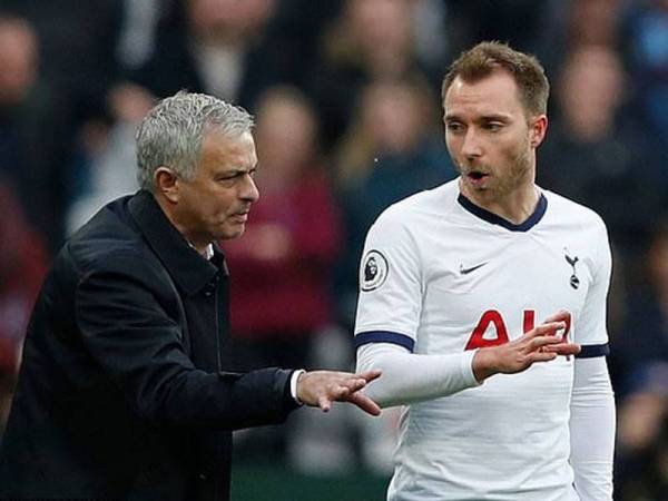 Mourinho (kiri) tidak banyak menggunakan khidmat Eriksen sejak mengemudi Spurs pada November tahun lalu.