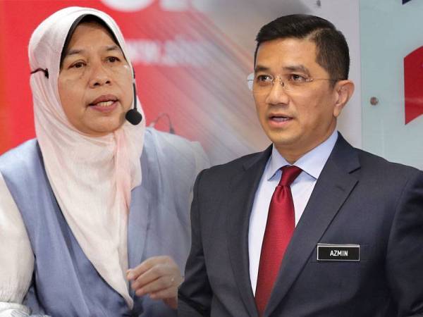 Gambar dari kiri: Zuraida, Azmin