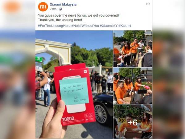 Paparan Facebokk Xiaomi Malaysia mencuri perhatian netizen.