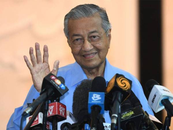 Dr Mahathir. -fotoBERNAMA