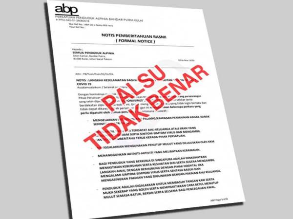 Tiada kes Covid-19 di Bandar Putra Kulai