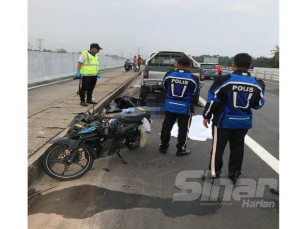 Mangsa yang cedera parah meninggal dunia di lokasi kejadian.