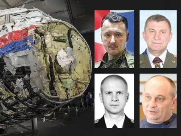 Igor Girkin (atas kiri), Sergey Dubinsky (atas kanan), Oleg Pulatov (bawah kiri) dan Leonid Kharchenko (bawah kanan) merupakan empat suspek utama nahas pesawat MH17.