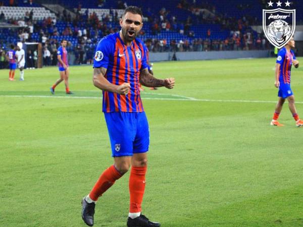 Mauricio menyumbang gol kemenangan JDT ketika menentang Suwon Bluewings di Stadium Sultan Ibrahim minggu lalu.
FOTO: FB JST