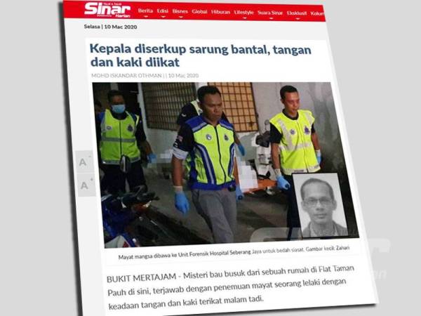 Laporan Sinar Harian sebelum ini.