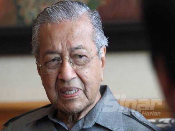 Wawancara eksklusif Sinar Harian bersama ikon negarawan Dr Mahathir. - FOTO ASRIL ASWANDI 