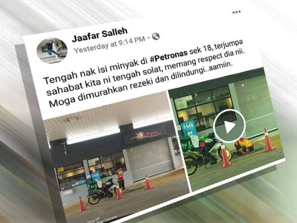 Paparan Facebook Jaafar tular di laman sosial.