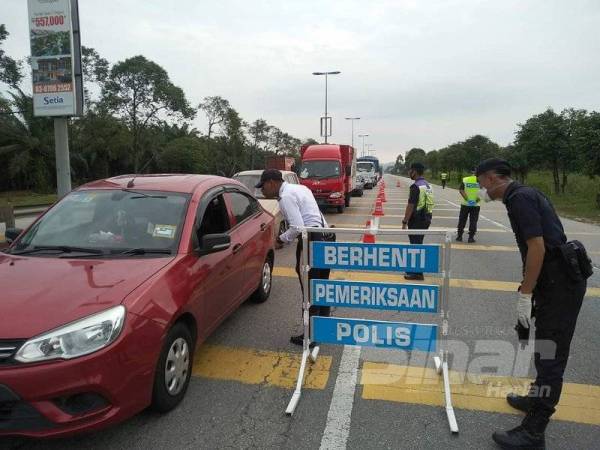 Polis KLIA melaksanakan SJR menerusi Ops Covid-19 di sekitar daerah terbabit.