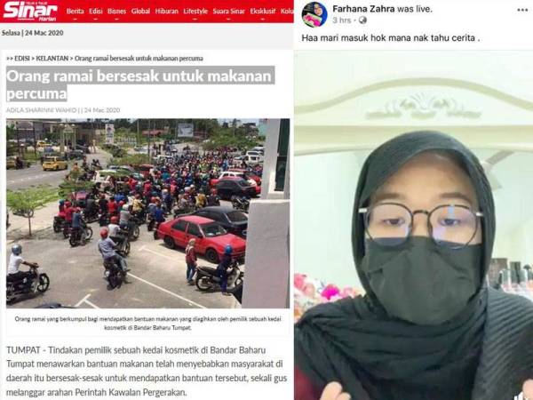 Farhana Zahra turut membuat permohonan maaf dan penjelasan secara langsung di Facebooknya hari ini.