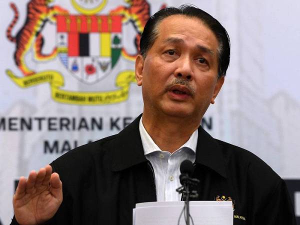 Ketua Pengarah Kesihatan Datuk Dr Noor Hisham Abdullah ketika sidang media harian berkaitan jangkitan COVID-19 di Kementerian Kesihatan hari ini. - Foto Bernama