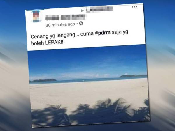 Status berbaur fitnah dan menghina polis di laman sosial Facebook.