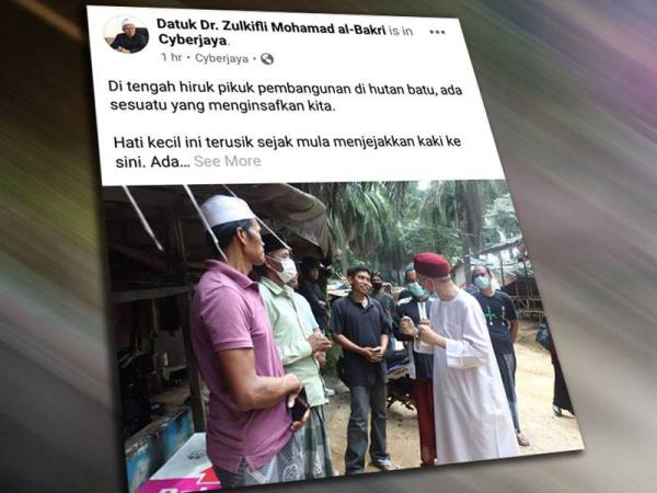 Facebook Datuk Dr Zulkifli tarik perhatian netizen.