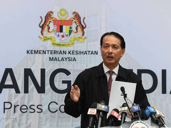 Ketua Pengarah Kesihatan, Datuk Dr Noor Hisham Abdullah. -Foto Bernama