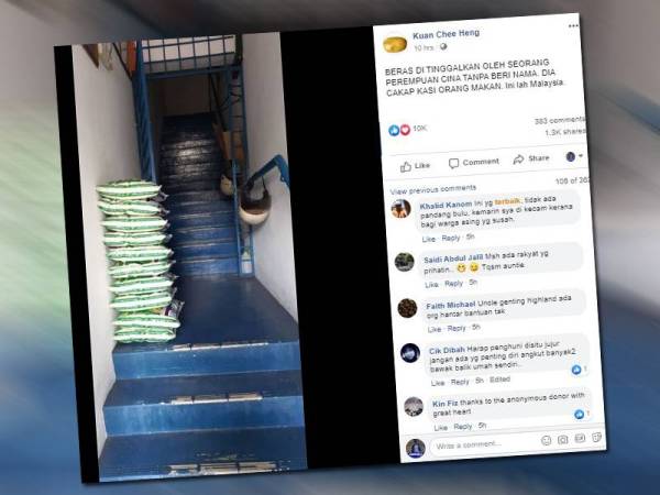 Perkongsian Uncle Kentang di Facebook miliknya