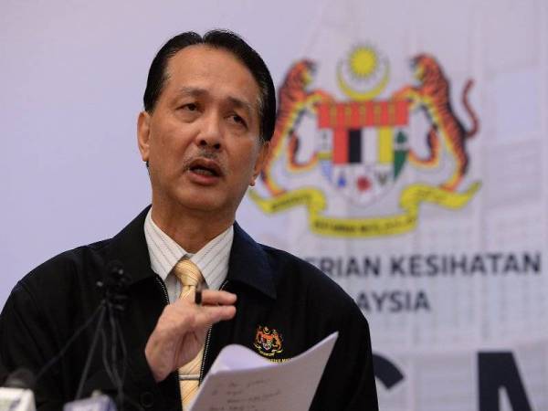 Ketua Pengarah Kesihatan Datuk Dr Noor Hisham Abdullah pada sidang media harian. - Foto Bernama