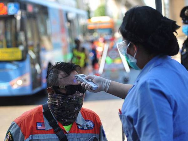 Thailand telah mengisytiharkan perintah darurat bermula tengah malam 26 Mac hingga 30 April bagi mengekang pandemik Covid-19 di negara itu. Foto: Xinhua